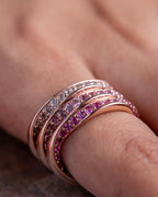 Morganite & Pink Tourmaline Eternal Trio