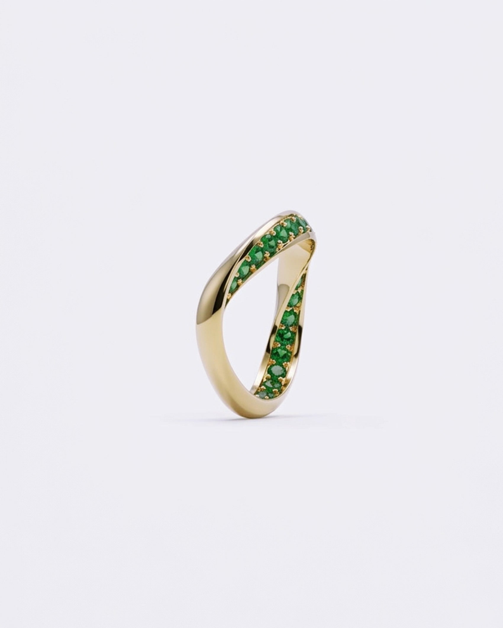 Studded Eternal Gold Loop