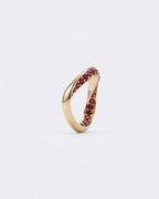 Studded Eternal Gold Loop