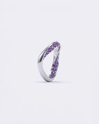 Studded Eternal Silver Loop