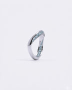 Studded Eternal Silver Loop