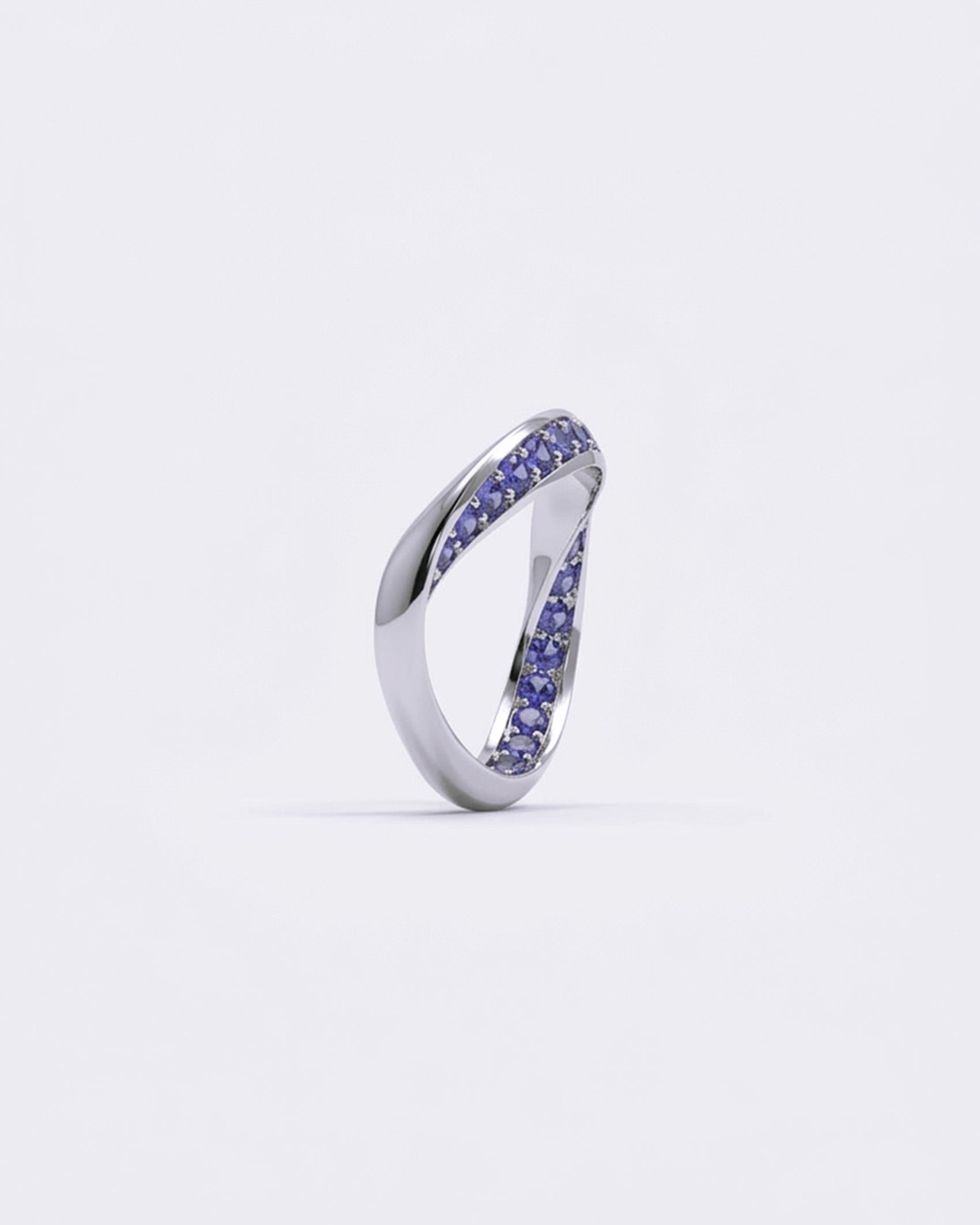 Studded Eternal Silver Loop