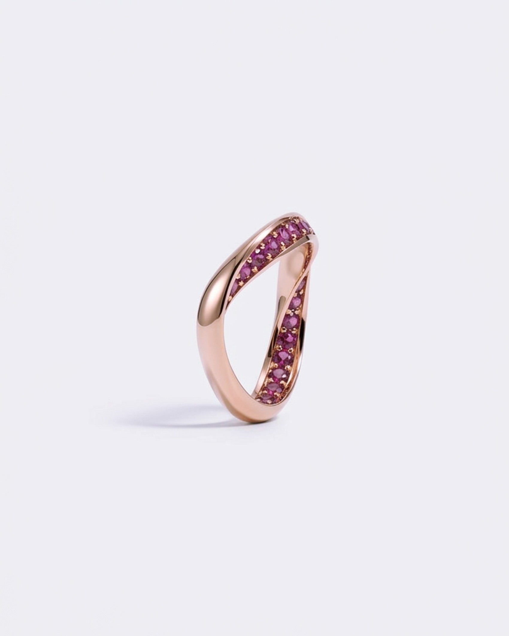 Studded Eternal Rose Gold Loop