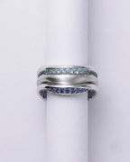 Aquamarine & Tanzanite Eternal Silver Trio