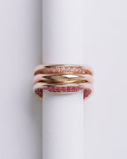 Morganite and Tourmaline Eternal Rose Trio