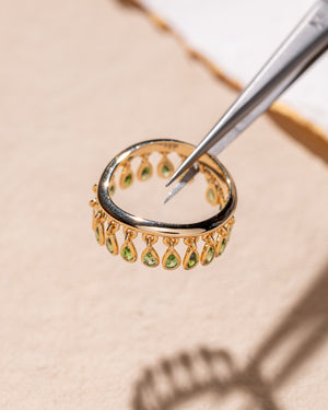 Olive Drop Chain Ring