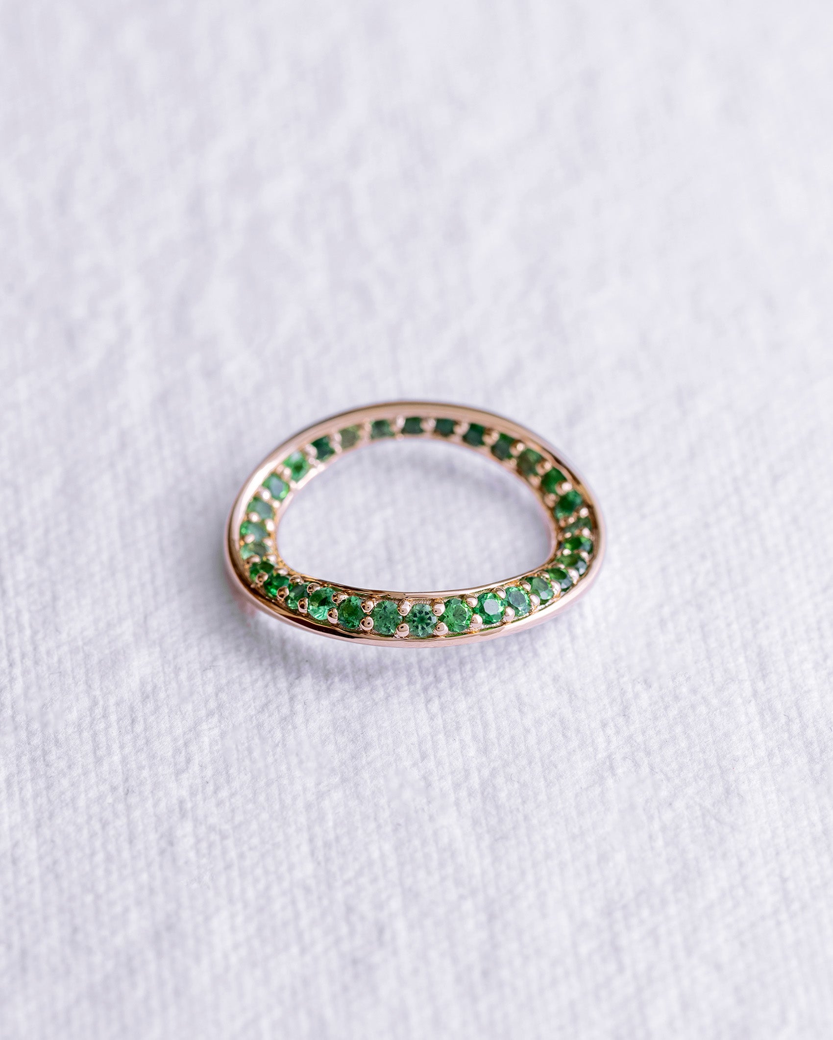 Studded Eternal Gold Loop